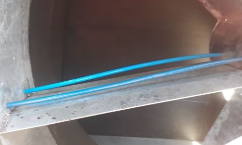 Replaced fan cowl Replaced fan cowl